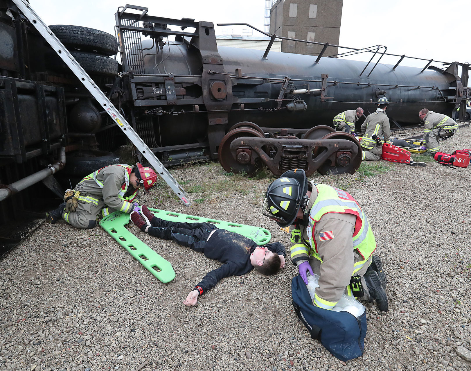 La Crosse firefighters practice skills to move victims